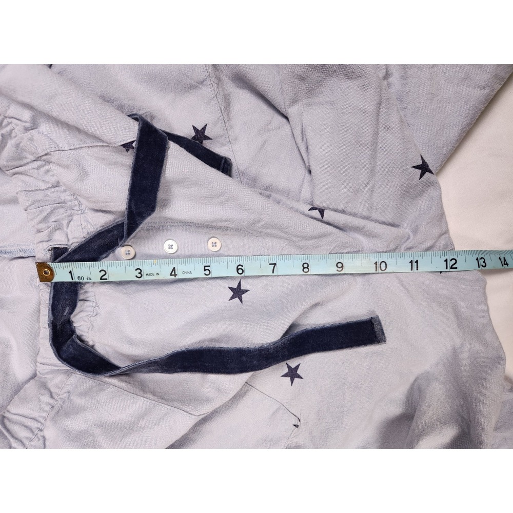 Aerie X-Large Blue Star Pajama Pants Velvet Waist‎ Drawstring - Picture 7 of 10